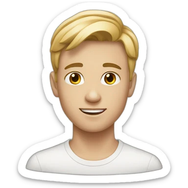 16 year old, white boy sticker