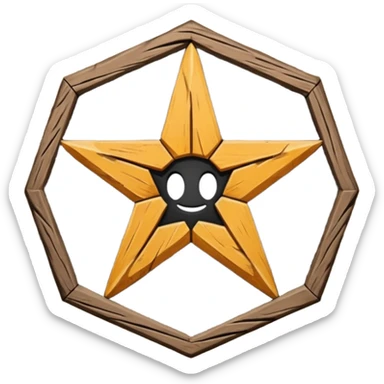 🛑+✋🏻 The hand is engraved on a pentagonal sign. sticker