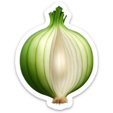 Quarter of an onion sticker