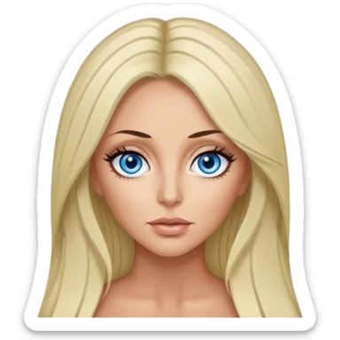 Aubrey O'Day with blue eyes sticker