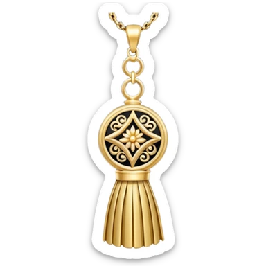 ade tassel pendant sticker