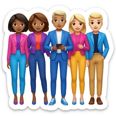 Create an emoji for the group named The BOYz sticker