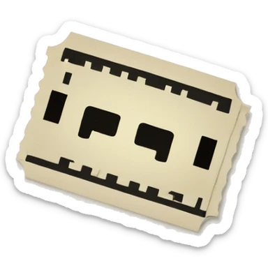 Concert Ticket sticker