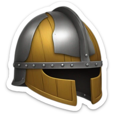 Viking helmet sticker