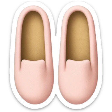 Light pink house slippers sticker