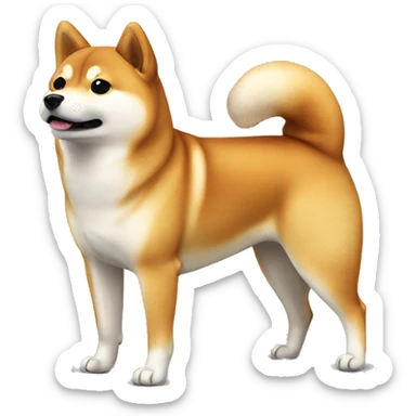 Shiba Inu standing sticker