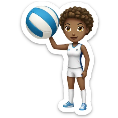 Voleyball player female  sticker