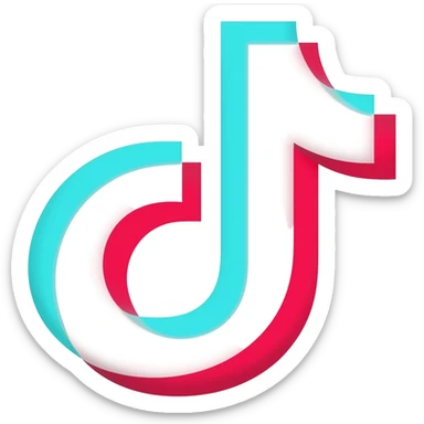 logo tiktok sticker