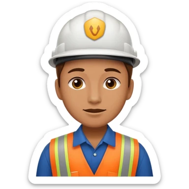 A landscaping company employee asking another person sticker