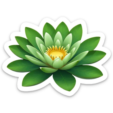 Water lily leaf sticker