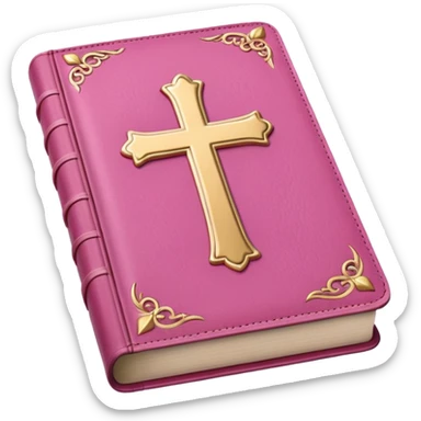 pink bible sticker