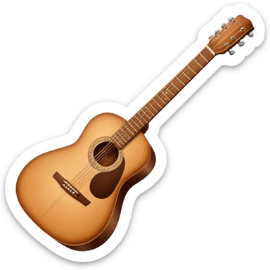 Acoustic guitar sticker