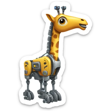 Jirafa robot sticker