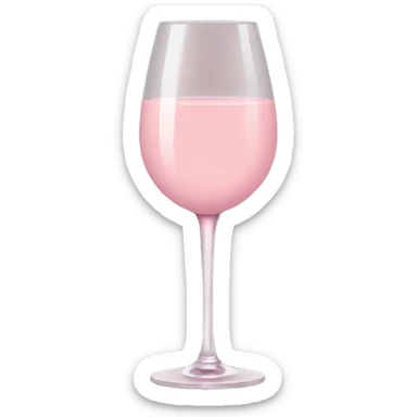 pale pink wine sticker