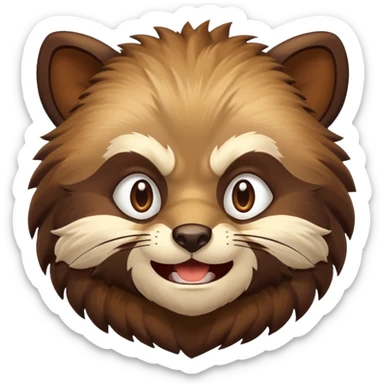 Happy Wolverine (the animal) sticker