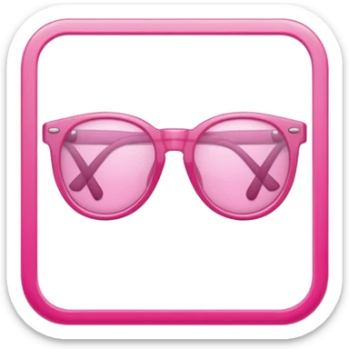  a barbie pink glasses sticker