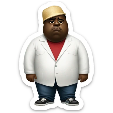 Notorious BIG sad sticker