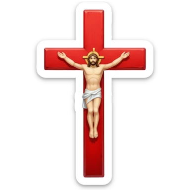 Cross christ  blood freedom holyness glory  sticker