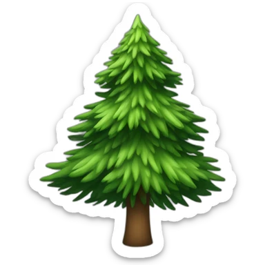 fir tree sticker