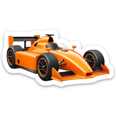 Legos orange race car sticker