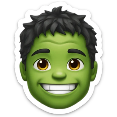 happy hulk kid sticker