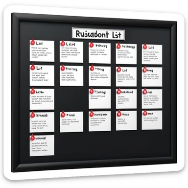 school rules on the noticeboard but dont write school rules just write what students shouldnt do in school sticker