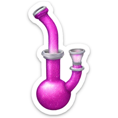  pink sparkly bong sticker