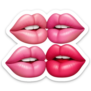 Cute kisses sticker