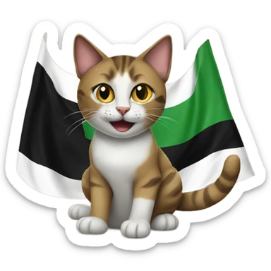 Palestine cat sticker