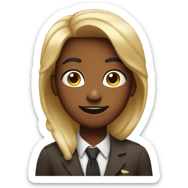 Emoji with sassy attitude sticker