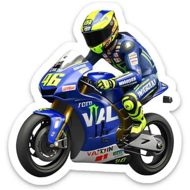Valentino rossi supera marq Marquez sticker