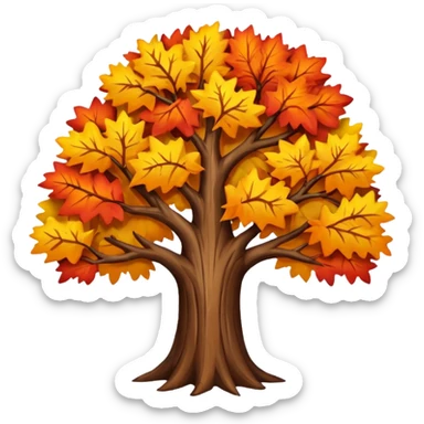Autumn tree sticker