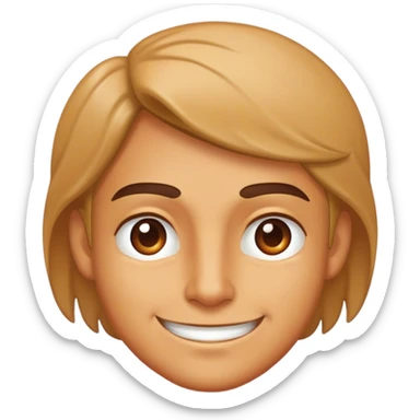 Smirking face with sweat sticker