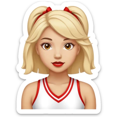 Very femenino cheerleader sticker