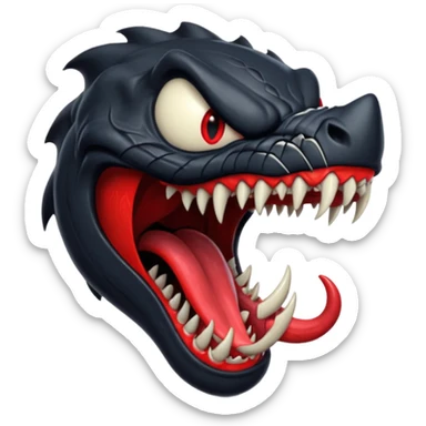 Venom snarling sticker
