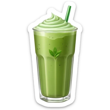 iced matcha latte  sticker