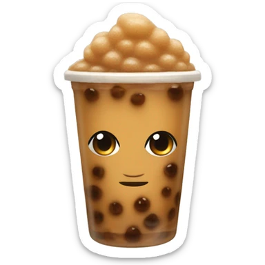 Brown sugar boba sticker