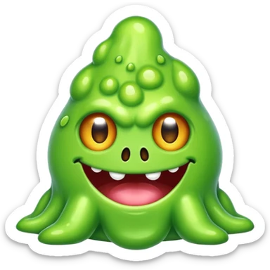 slime monster sticker