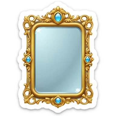 magic mirror on the wall from snow white. sticker
