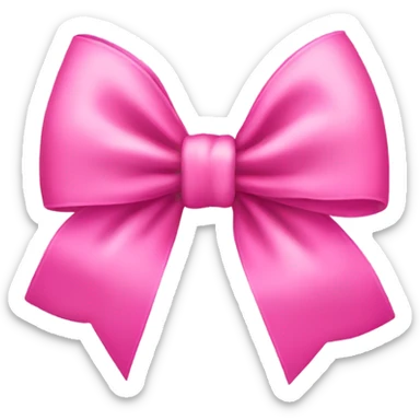 pink bow  sticker