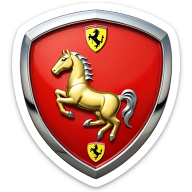 Real Ferrari badge sticker