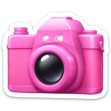 Pink camera  sticker