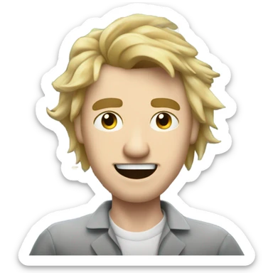 Ugly white Man who is dating a spreadsheet  sticker