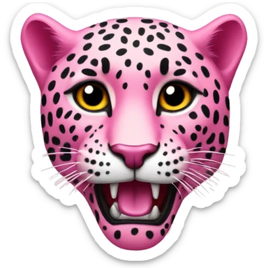 Pink jaguars  sticker