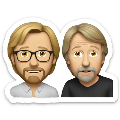 Björn Ulvaeus and Benny Andersson sticker