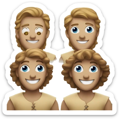 Three Musketeers smile sticker