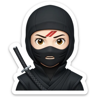 Ninja corazon sticker