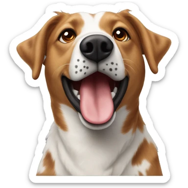 Spotted red heeler lab mix sticker