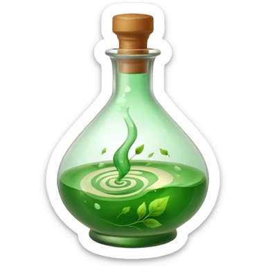 Herbal Potion in a closed bottle   sticker