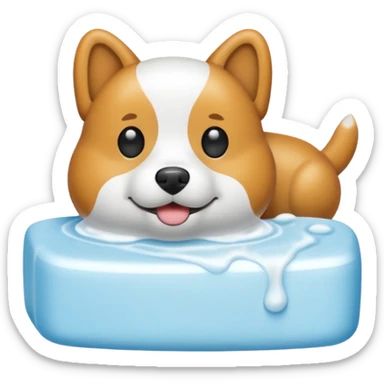dog soap sticker